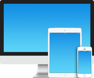 Products on iMac, iPad Mini and iPhone