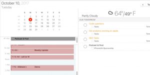Calendar and Tasks