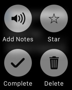 Force Touch Menu for Task