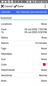 Pocket Informant - Event Calendar