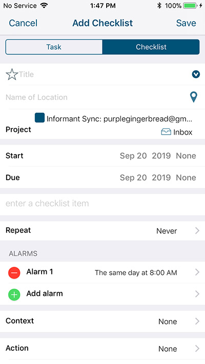 Add-Checklist