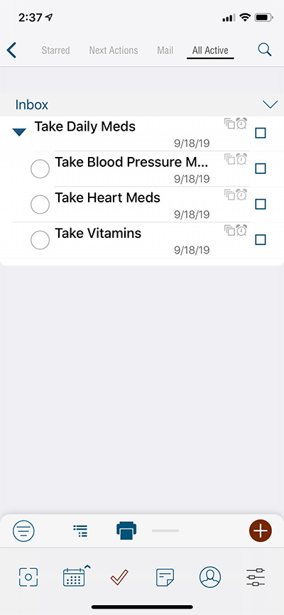 Daily Recurring Parent Task With Subtasks