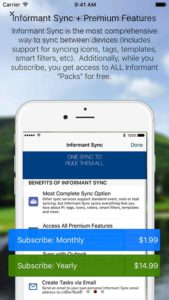 Informant Sync Subscription