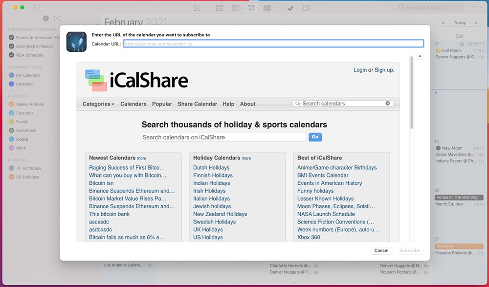 Subscribed-calendars-icalshare-search