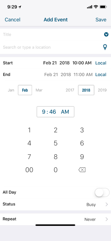 New Time Picker