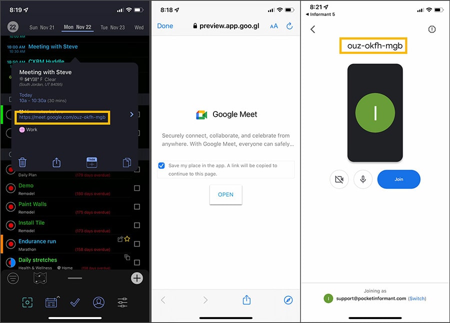 iOS-url-google-meet