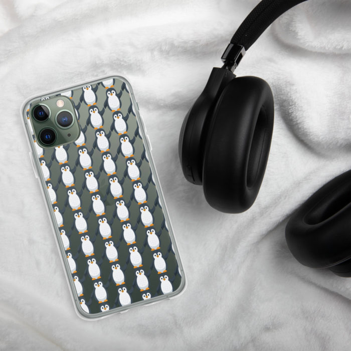 Pip Pattern Clear iPhone Case - Image 6