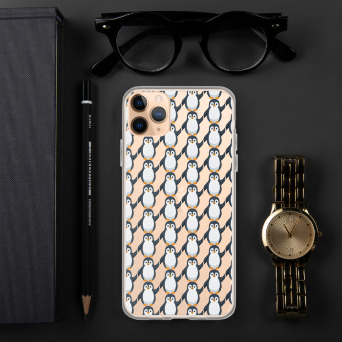 Pip Pattern Clear iPhone Case - Image 2