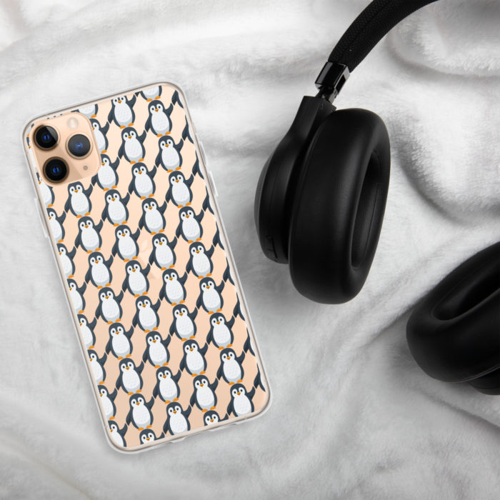 Pip Pattern Clear iPhone Case - Image 3