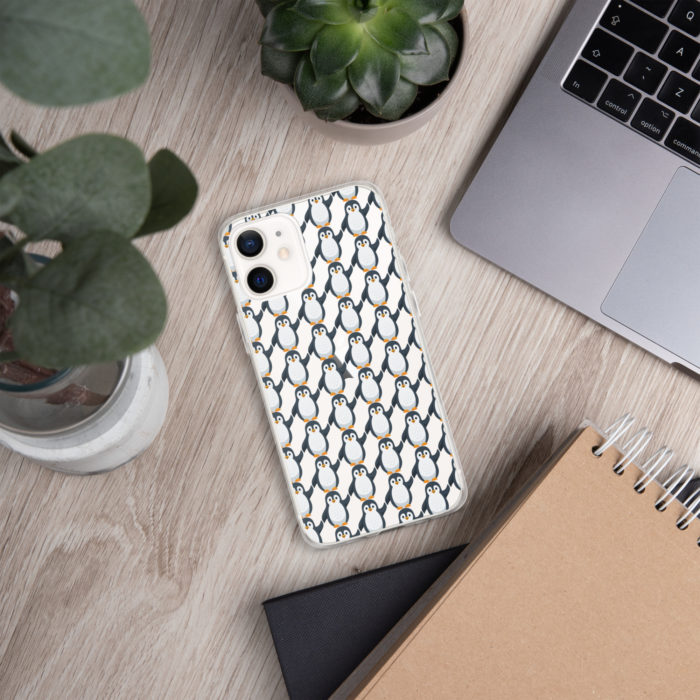 Pip Pattern Clear iPhone Case - Image 22