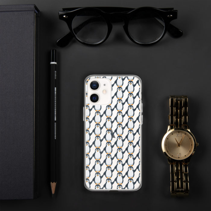 Pip Pattern Clear iPhone Case - Image 11
