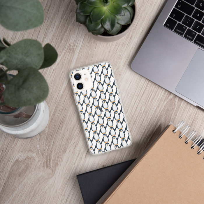 Pip Pattern Clear iPhone Case - Image 13