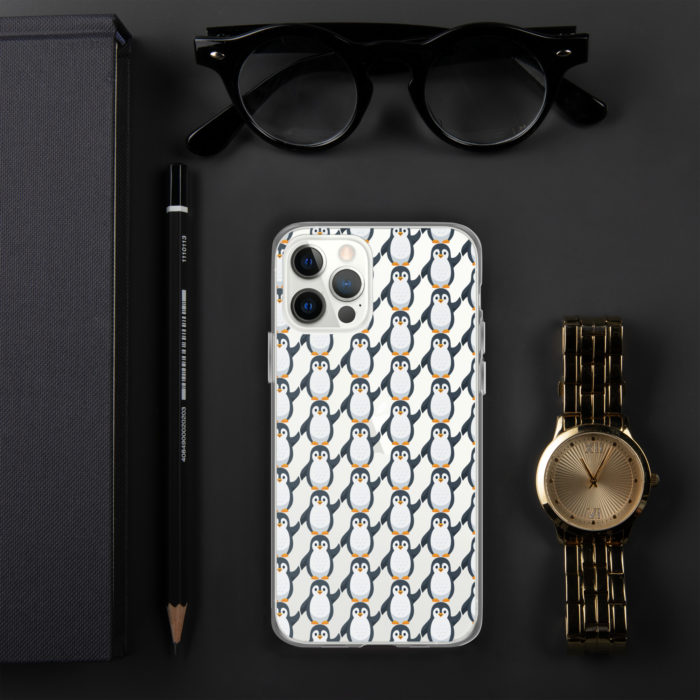 Pip Pattern Clear iPhone Case - Image 17