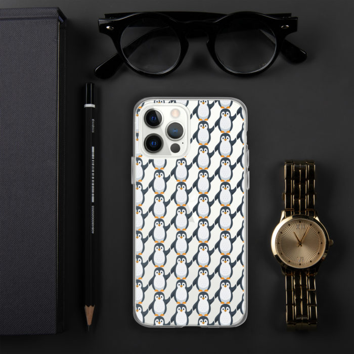 Pip Pattern Clear iPhone Case - Image 14