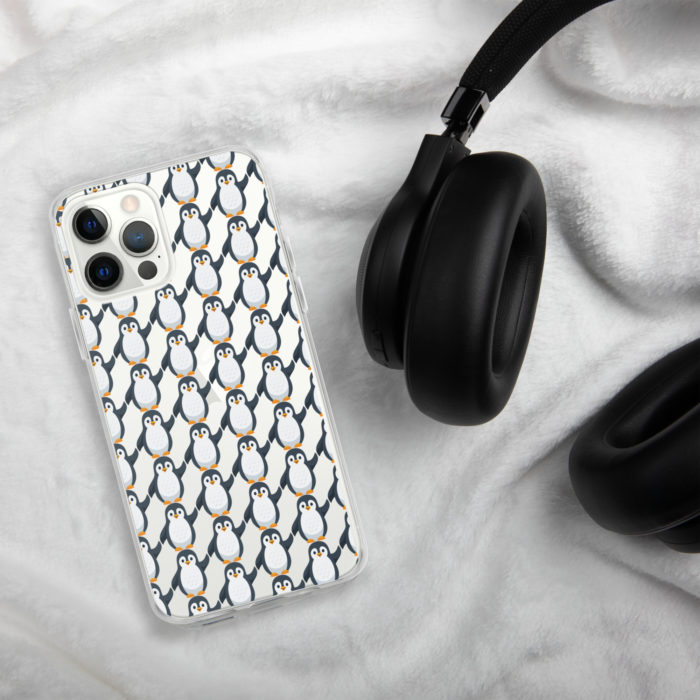 Pip Pattern Clear iPhone Case - Image 15
