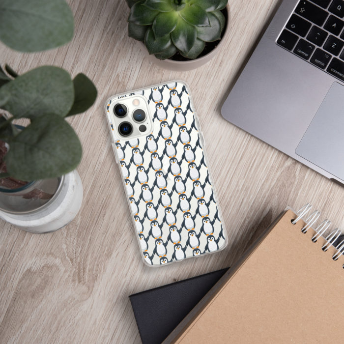 Pip Pattern Clear iPhone Case - Image 16