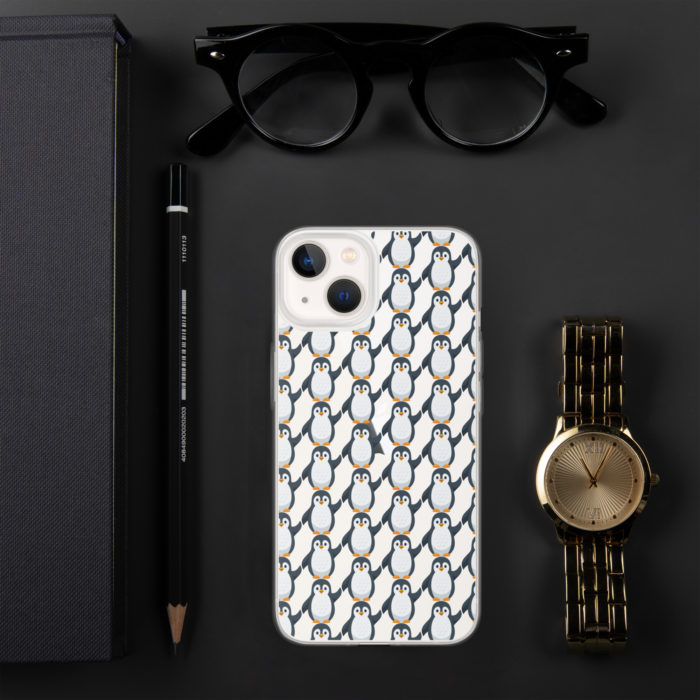 Pip Pattern Clear iPhone Case - Image 32