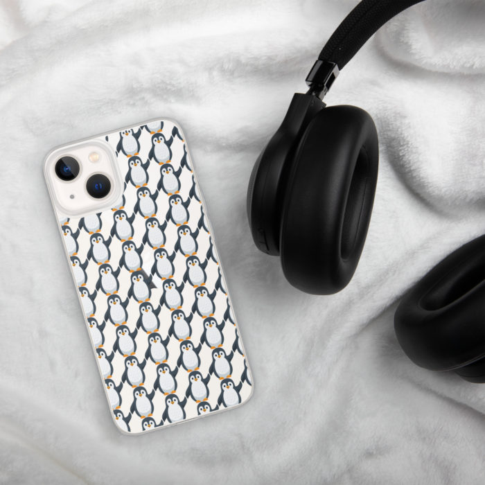 Pip Pattern Clear iPhone Case - Image 33