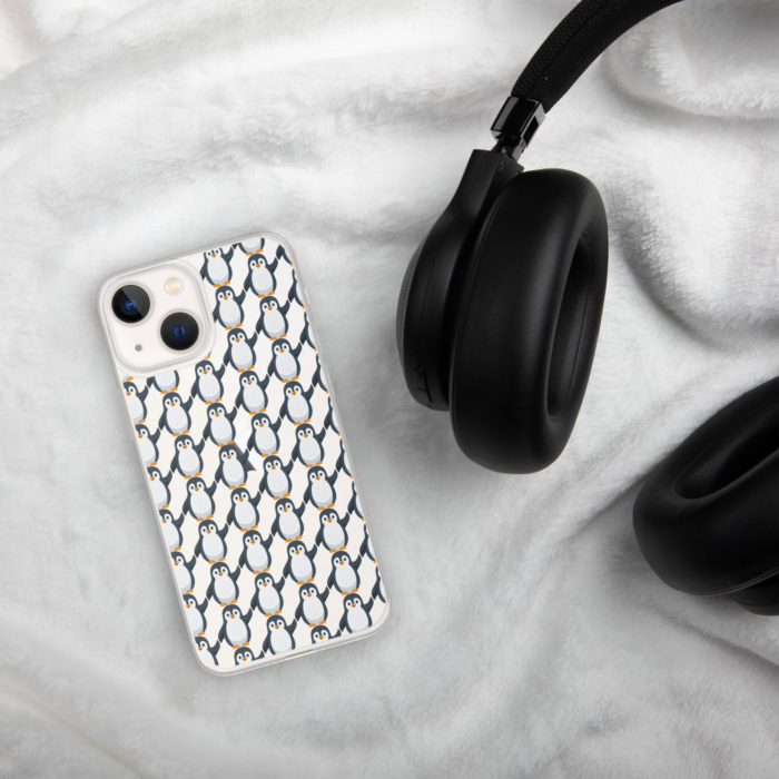 Pip Pattern Clear iPhone Case - Image 24