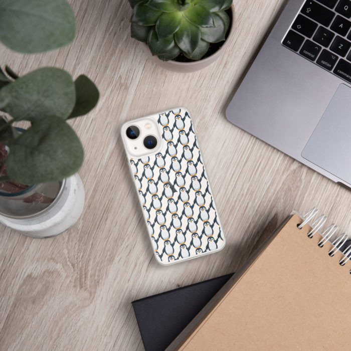 Pip Pattern Clear iPhone Case - Image 25