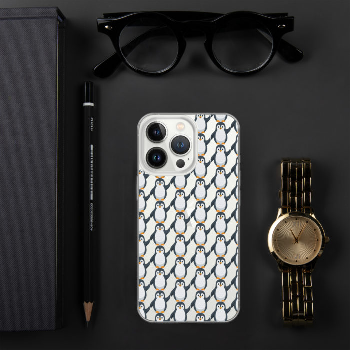 Pip Pattern Clear iPhone Case - Image 29