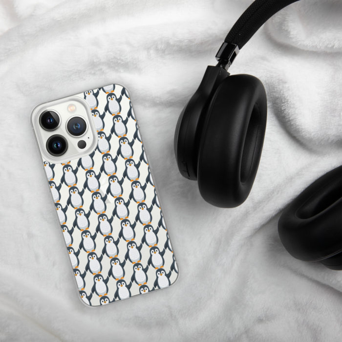 Pip Pattern Clear iPhone Case - Image 30