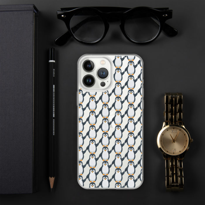 Pip Pattern Clear iPhone Case - Image 26