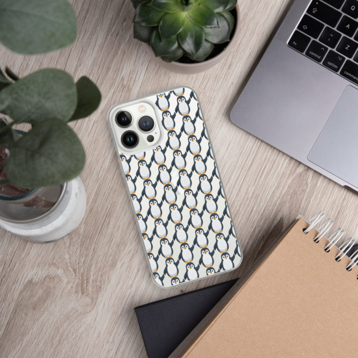 Pip Pattern Clear iPhone Case - Image 28