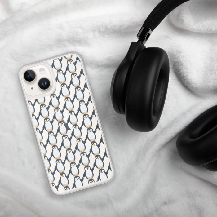 Pip Pattern Clear iPhone Case - Image 45