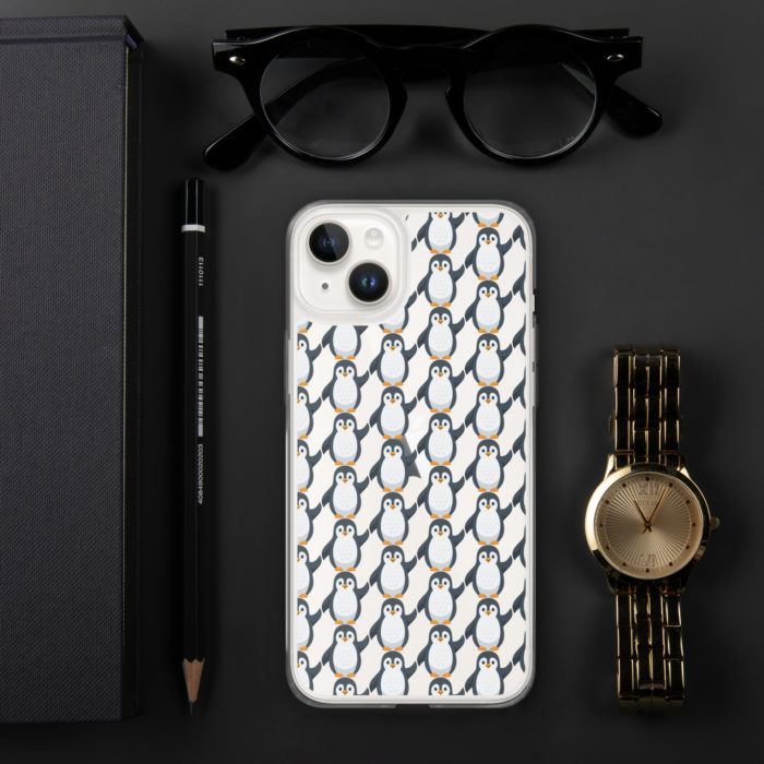 Pip Pattern Clear iPhone Case - Image 35