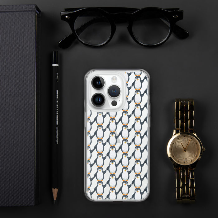 Pip Pattern Clear iPhone Case - Image 41