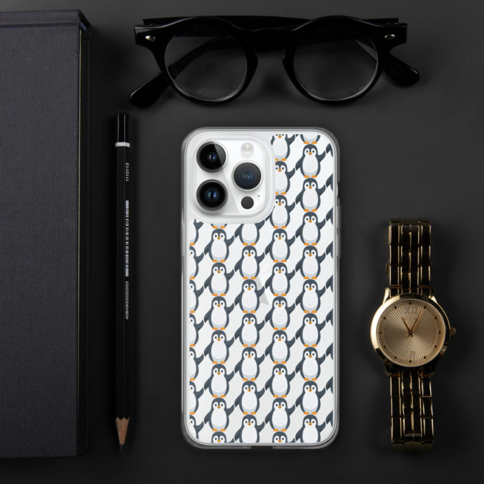 Pip Pattern Clear iPhone Case - Image 38