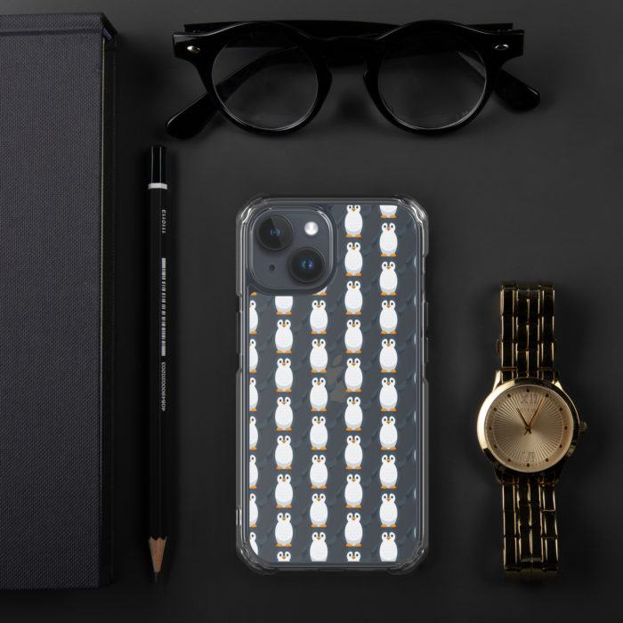 Pip Pattern Clear iPhone Case - Image 56