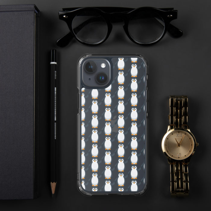 Pip Pattern Clear iPhone Case - Image 47