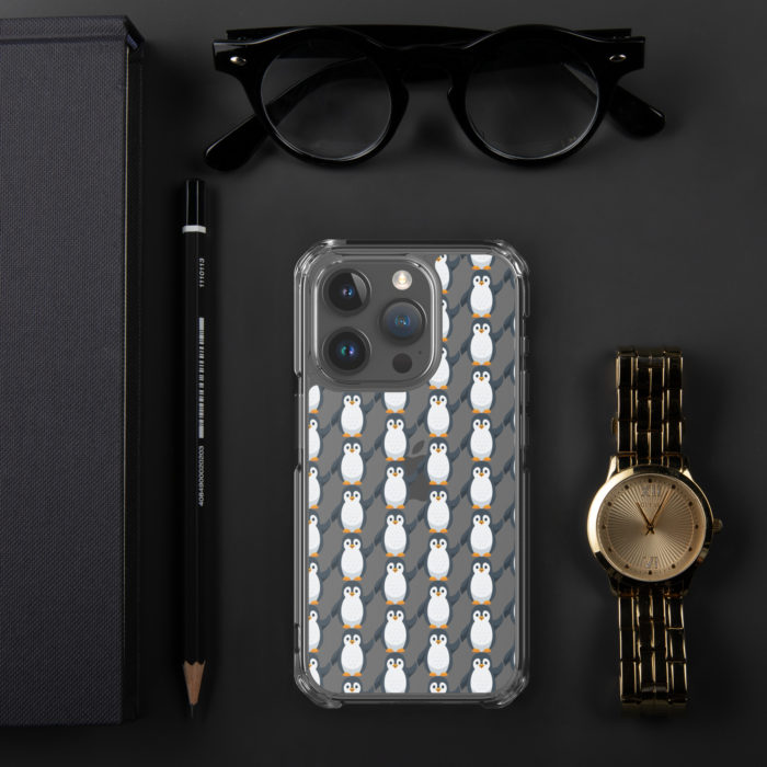 Pip Pattern Clear iPhone Case - Image 53
