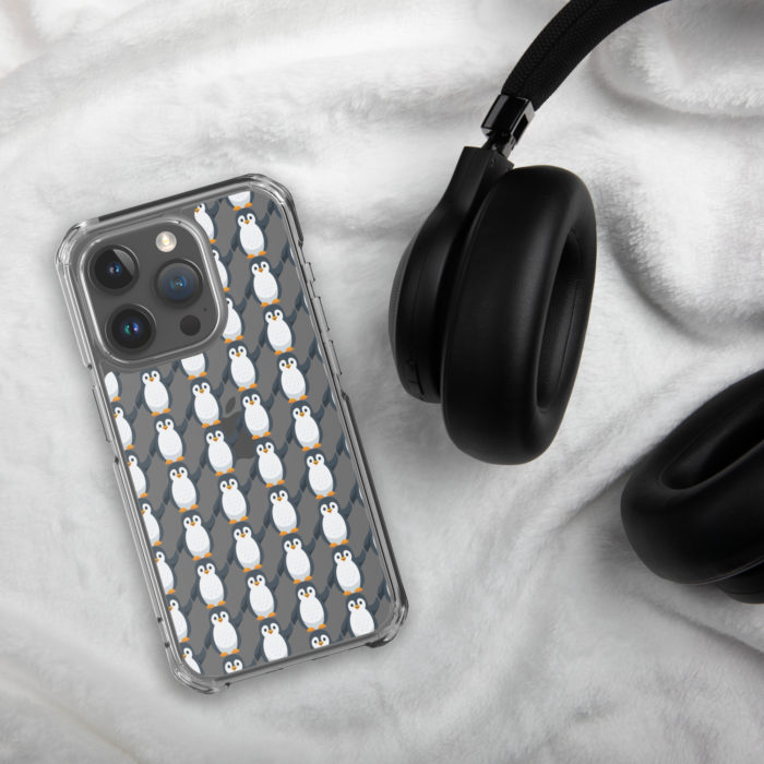 Pip Pattern Clear iPhone Case - Image 54