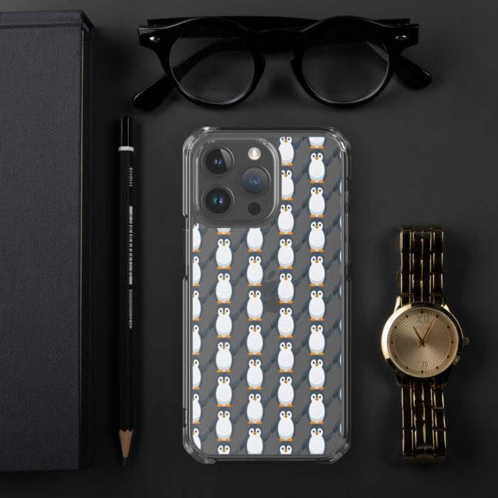 Pip Pattern Clear iPhone Case - Image 50