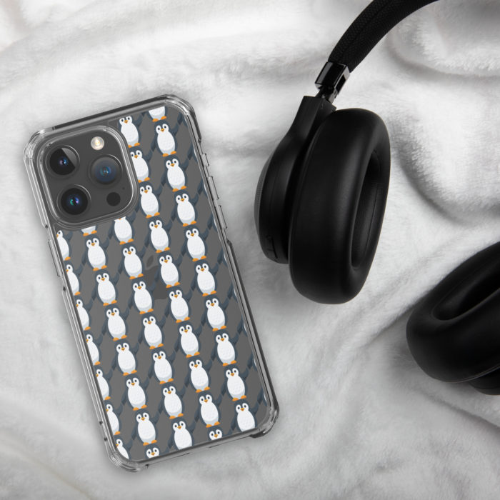 Pip Pattern Clear iPhone Case - Image 51