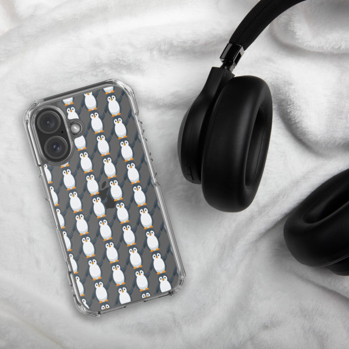 Pip Pattern Clear iPhone Case - Image 68
