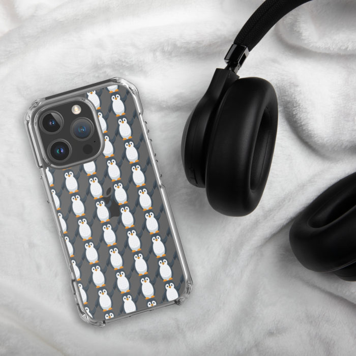 Pip Pattern Clear iPhone Case - Image 65