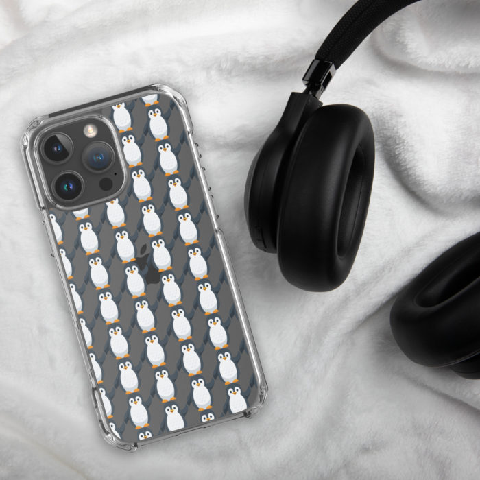 Pip Pattern Clear iPhone Case - Image 62