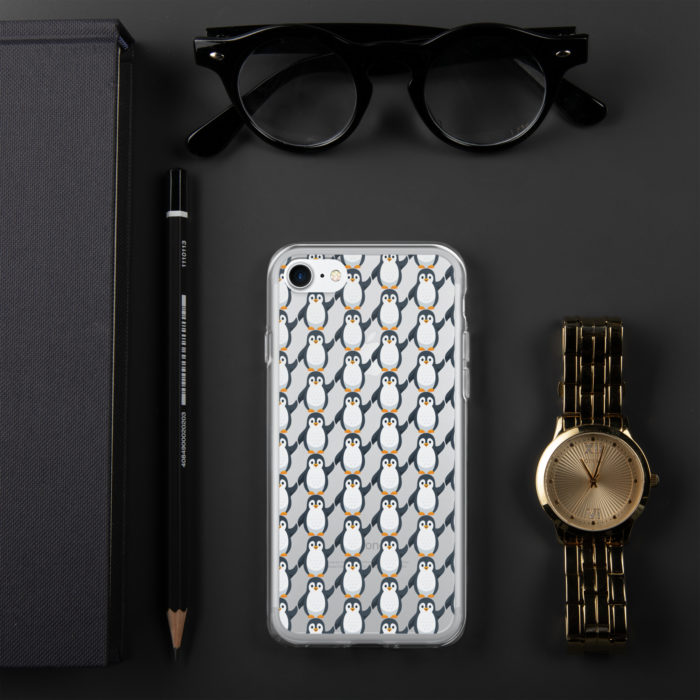 Pip Pattern Clear iPhone Case - Image 70