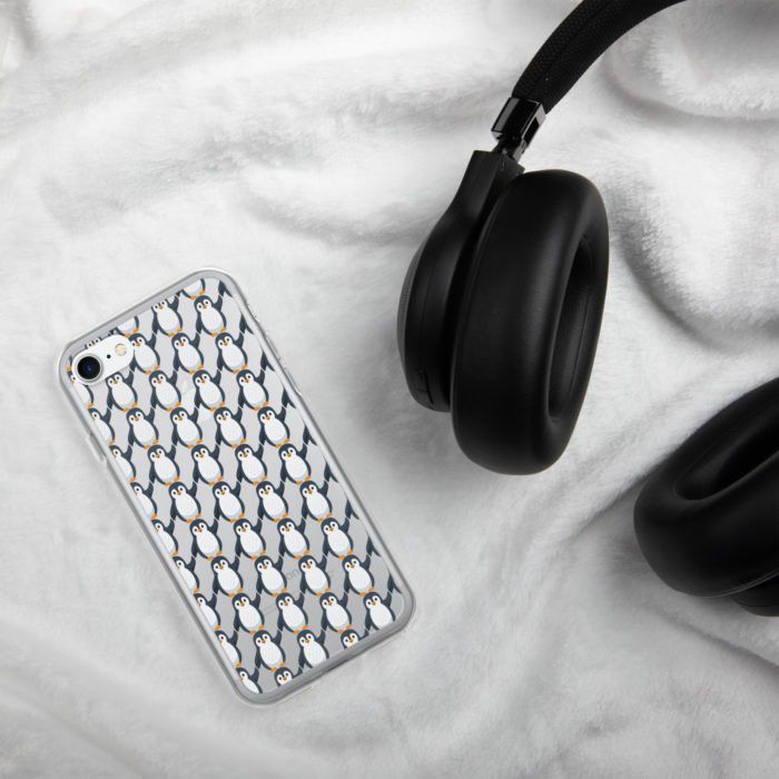 Pip Pattern Clear iPhone Case - Image 71