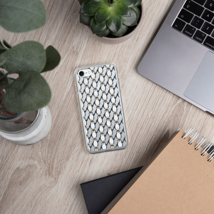 Pip Pattern Clear iPhone Case - Image 72