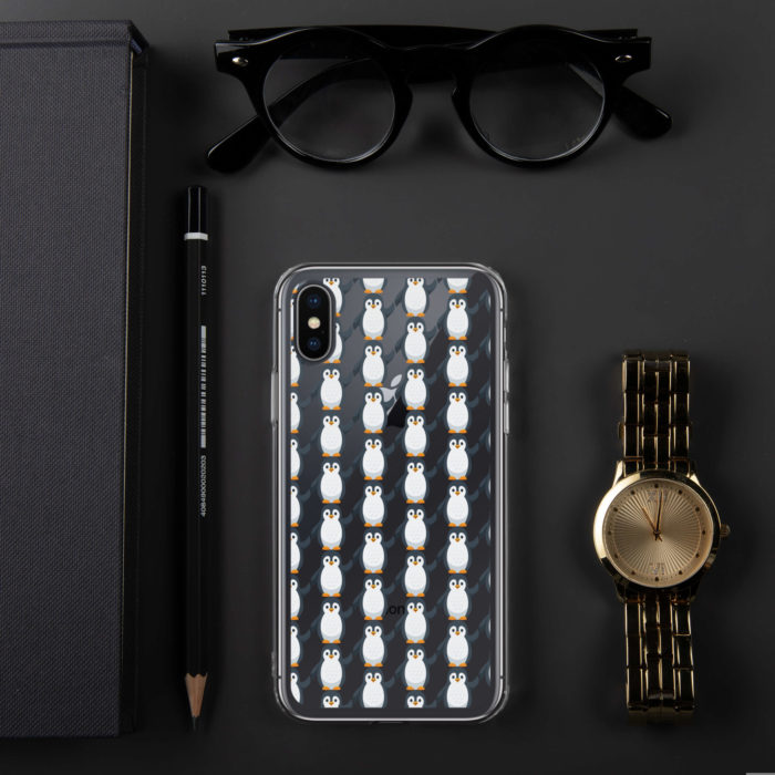 Pip Pattern Clear iPhone Case - Image 76