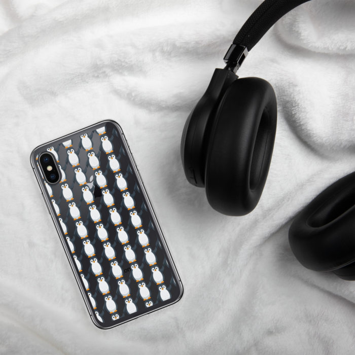 Pip Pattern Clear iPhone Case - Image 77