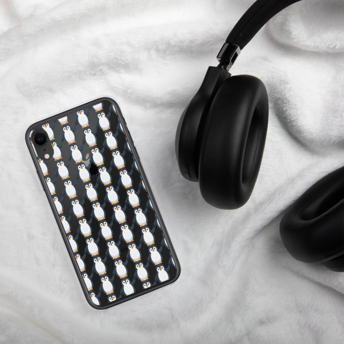 Pip Pattern Clear iPhone Case - Image 80