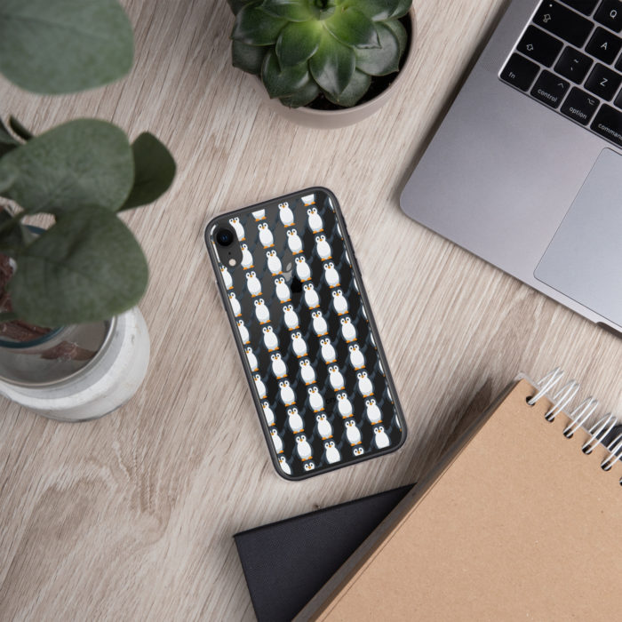 Pip Pattern Clear iPhone Case - Image 81